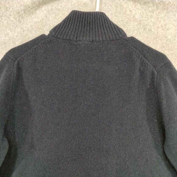 J.Crew 1/4 Zip Sweater Womens Size Small (Shrunk Mens Large) 100% Lambswool Blue - Picture 9 of 11